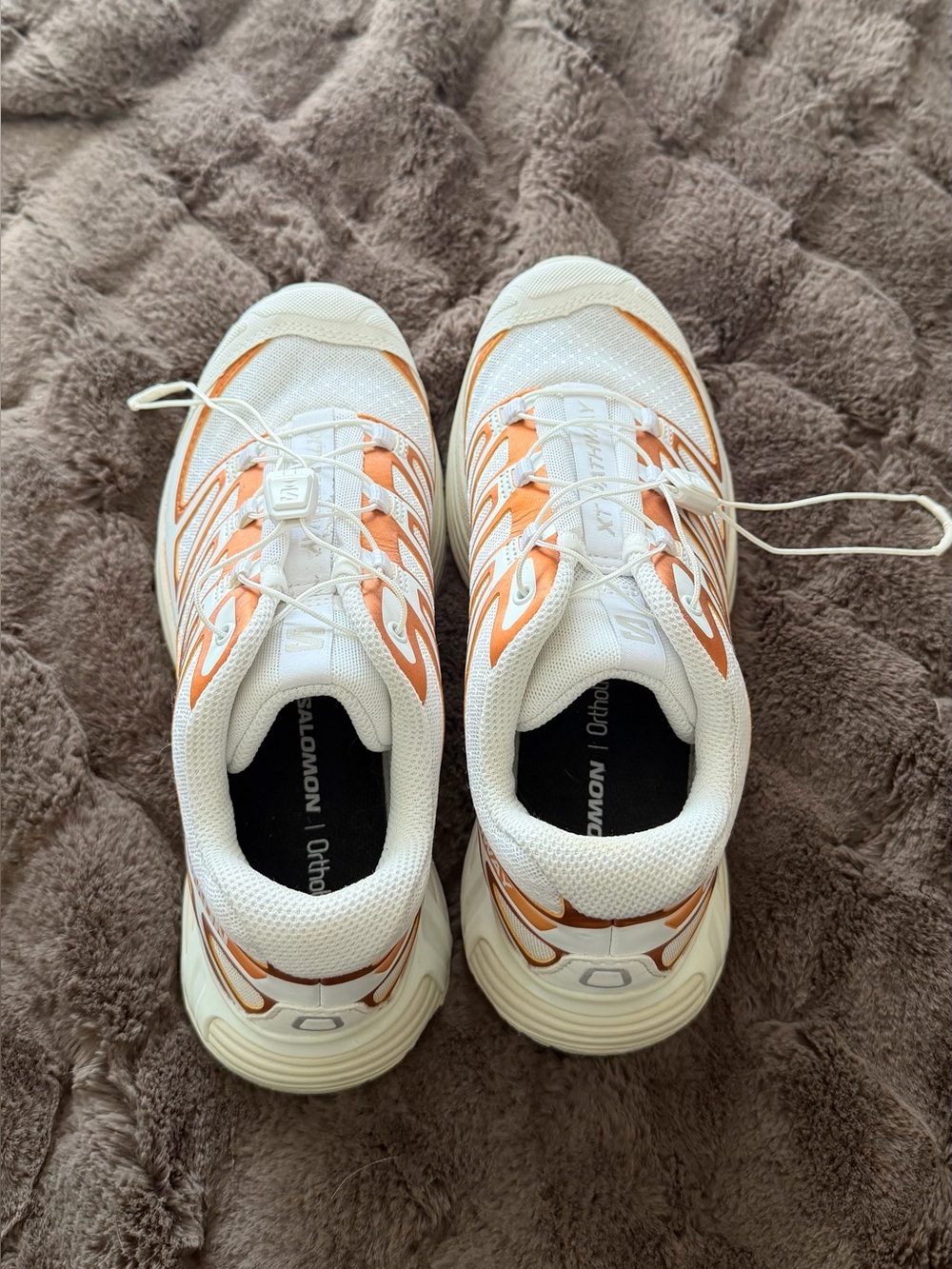 Salomon XT-Pathway Metallic White and Orange Athletic Shoes. NWOT - Picture 9 of 12